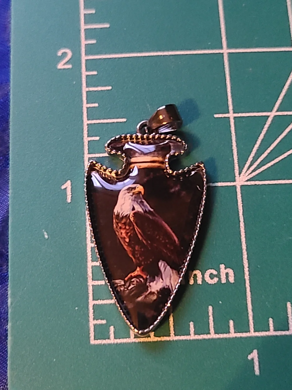 Eagle Pendant Necklace in Black and Brown